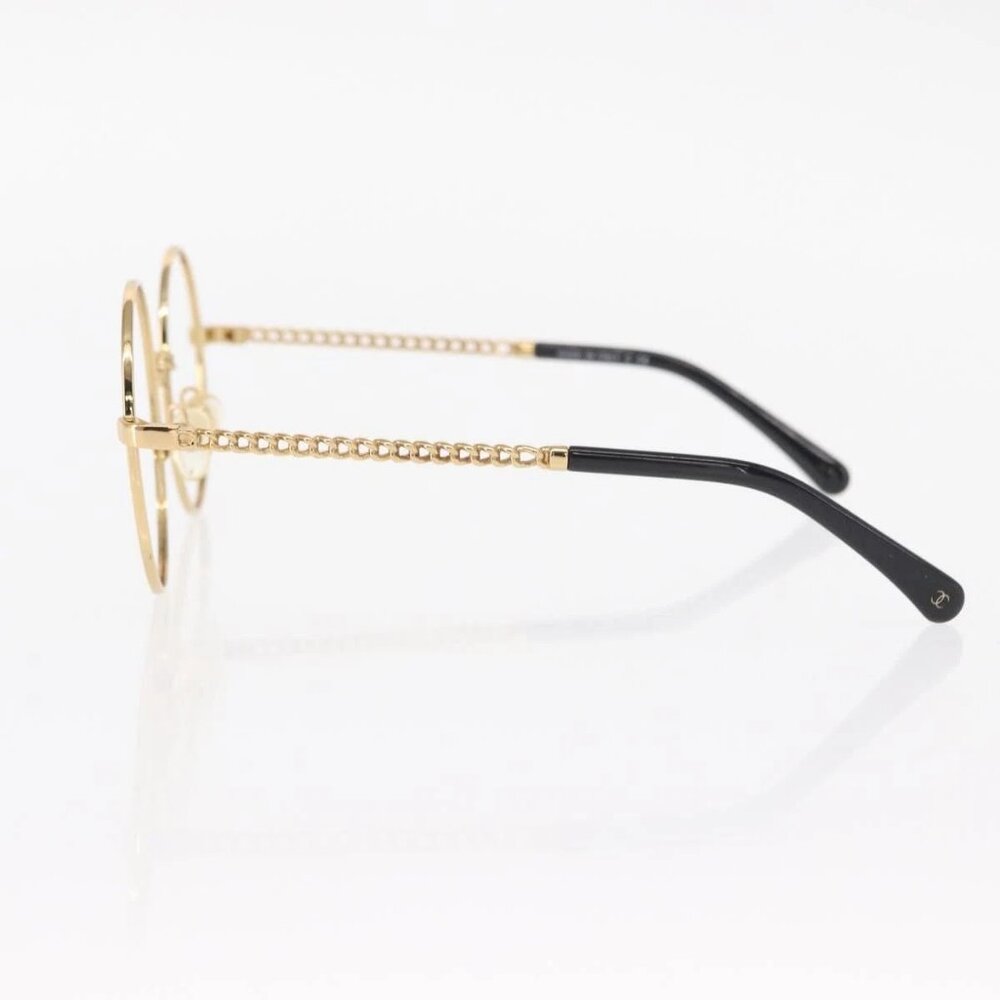 CHANEL Sunglasses frames metal Gold CC Auth 153002 - Picture 6 of 14